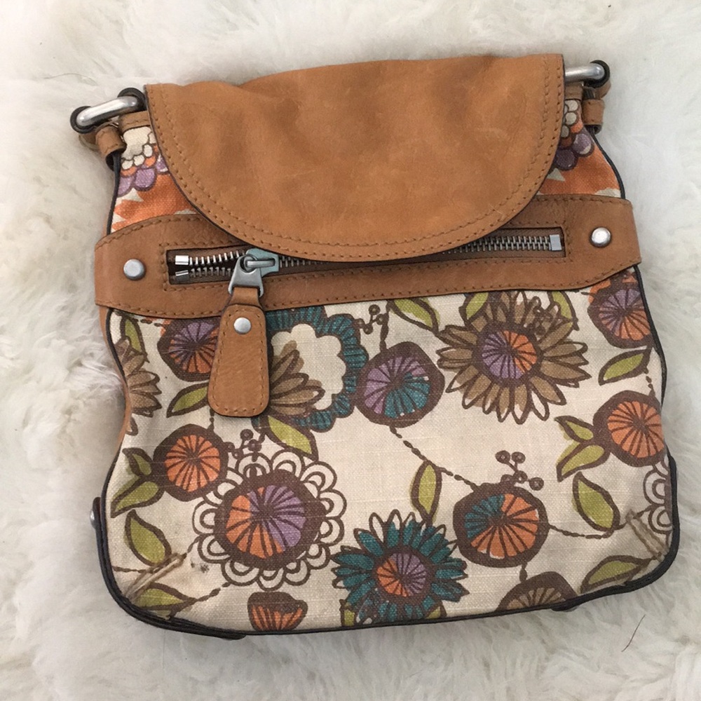 Brown leather bag